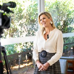 Beim anschließenden Interview geht es für Königin Máxima dann ruhiger zu. 
