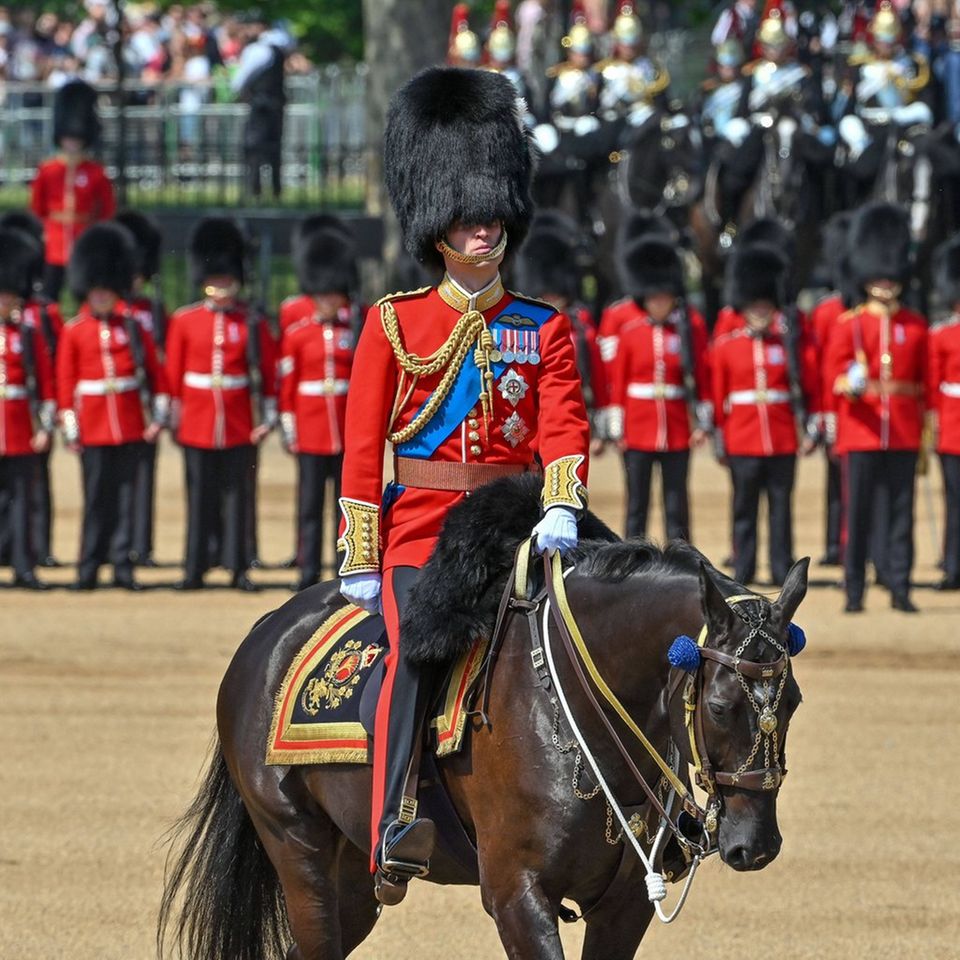 Prinz William bei der letzten Probe für die "Trooping the Colour"-Parade.