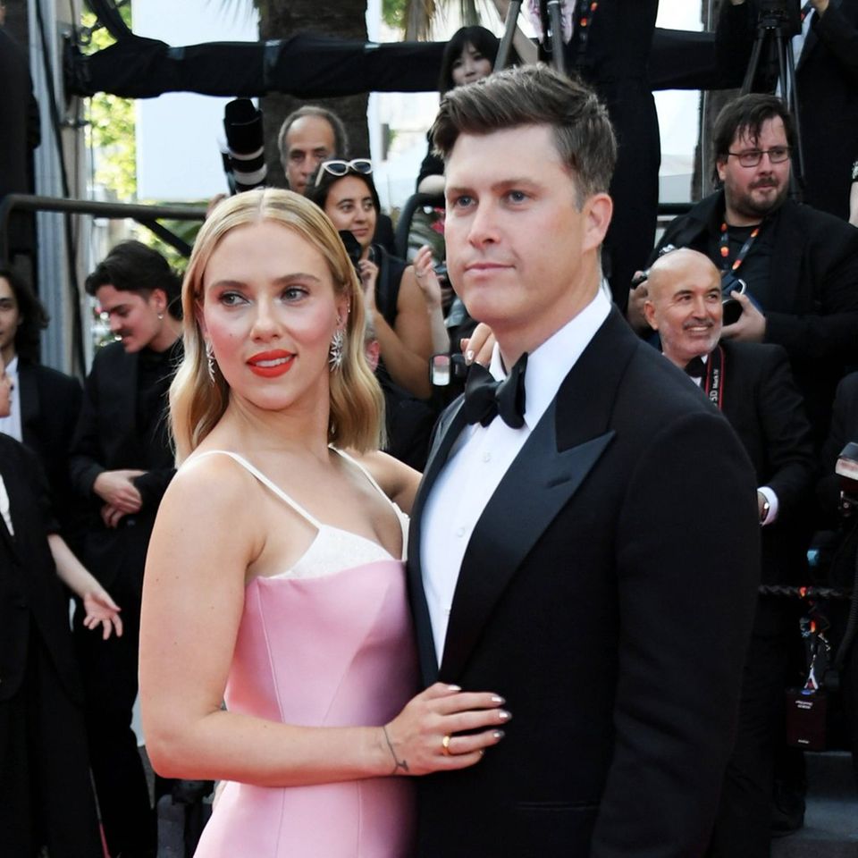 Scarlett Johansson und Colin Jost bei einem seltenen Pärchenauftritt in Cannes.