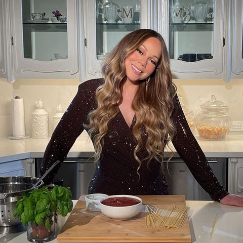 Urlaub wie Mariah Carey: Mariah Carey in der Küche