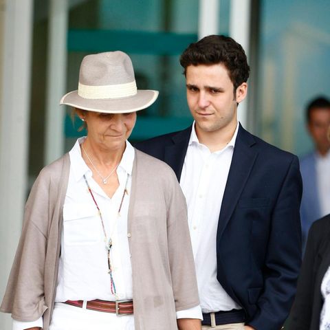 Felipe de Marichalar y Borbón mit seiner Mutter Infantin Elena 