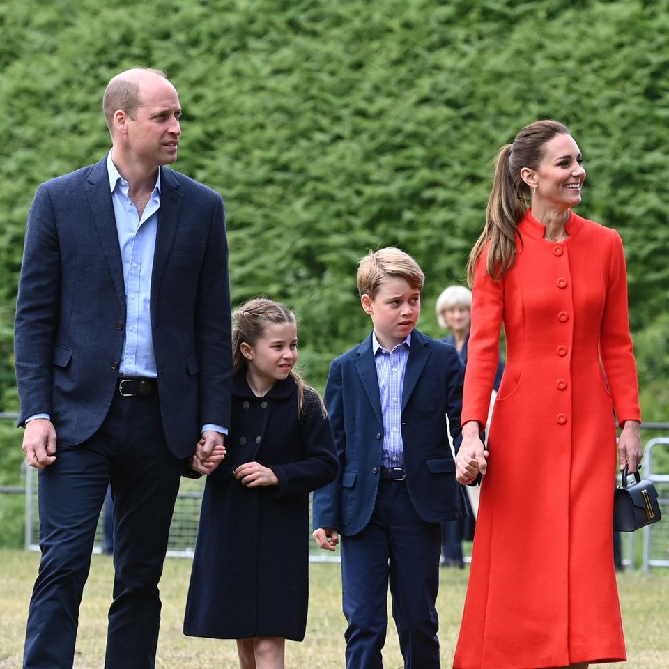Prinz William und Catherine, Princess of Wales, mit ihren Kindern Prinzessin Charlotte und Prinz George