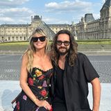 Heidi Klum + Tom Kaulitz: vor dem Louvre