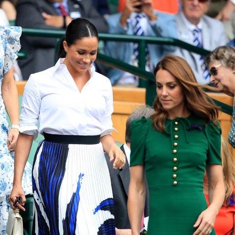 Herzogin Meghan und Catherine in Wimbledon 2019