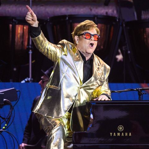 Elton John bei seinem letzten Konzert in Großbritannien.