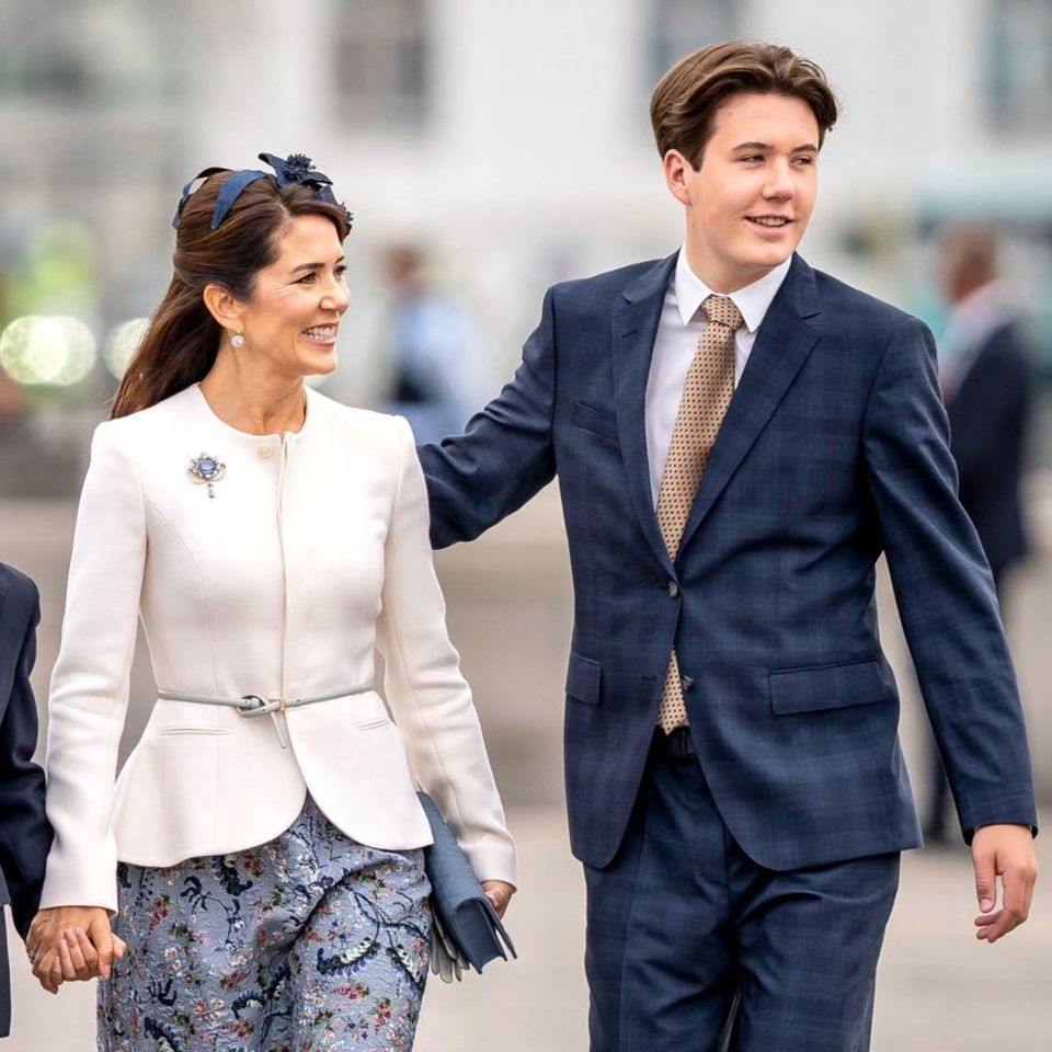Dänemarks Kronprinzessin Mary und ihr Sohn, Prinz Christian