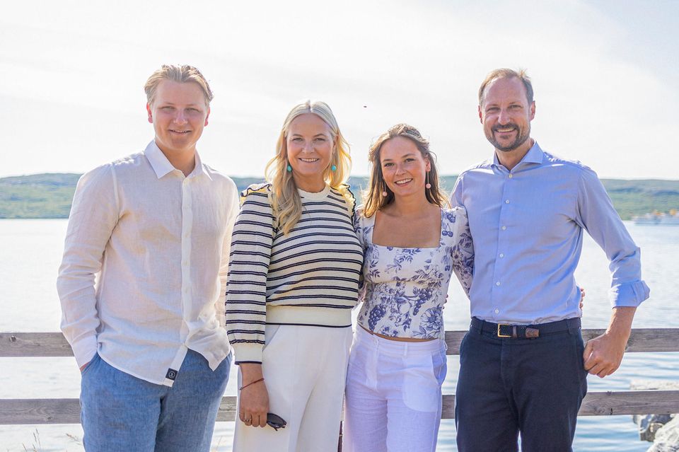 Prinz Sverre Magnus, Prinzessin Mette-Marit, Prinzessin Ingrid Alexandra und Prinz Haakon