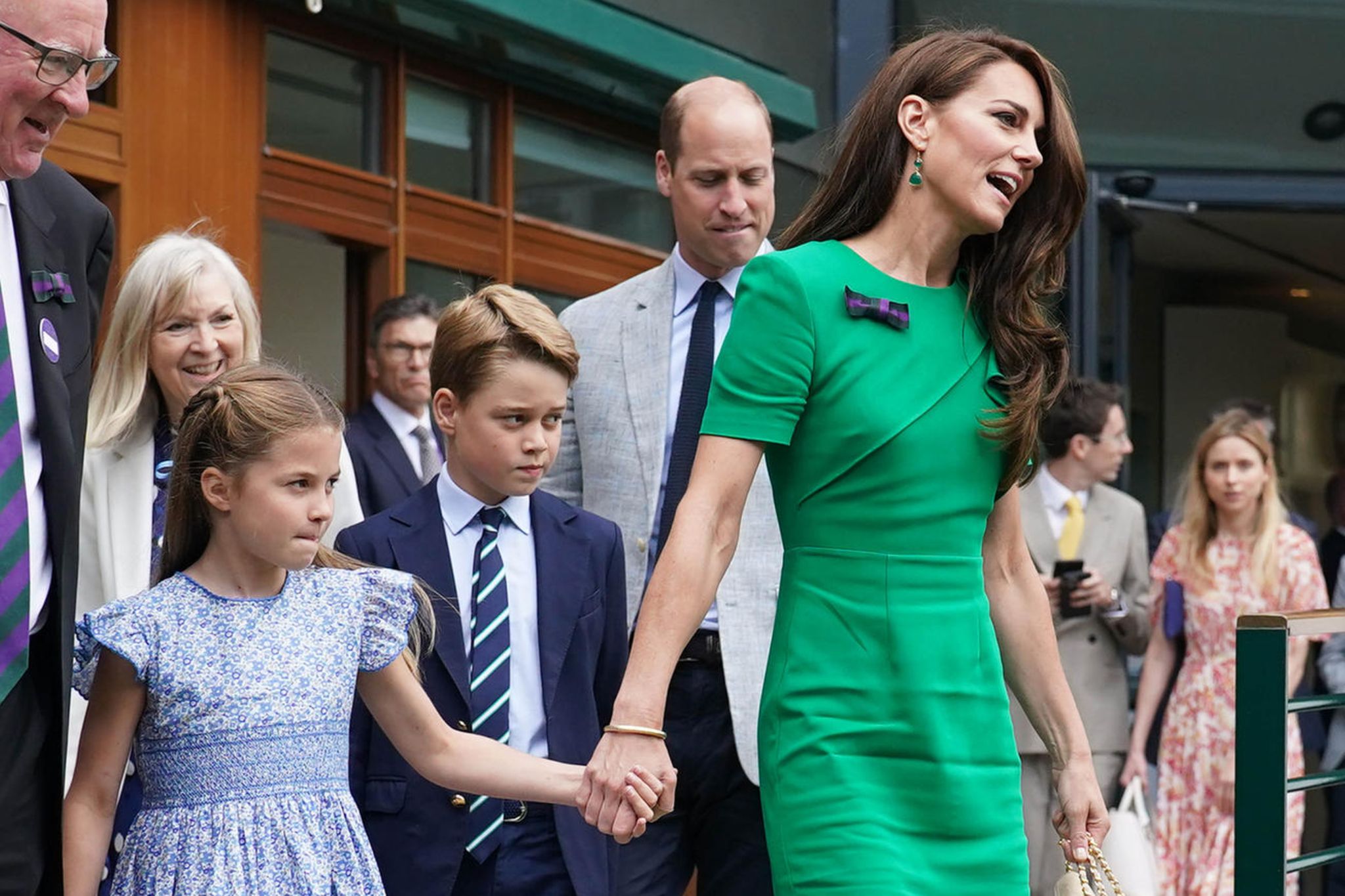 Prince + Princess of Wales Mit den Kindern zum Wimbledon-Finale GALA.de