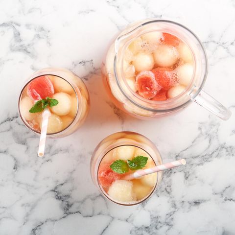 Französischer Melonen-Cocktail
