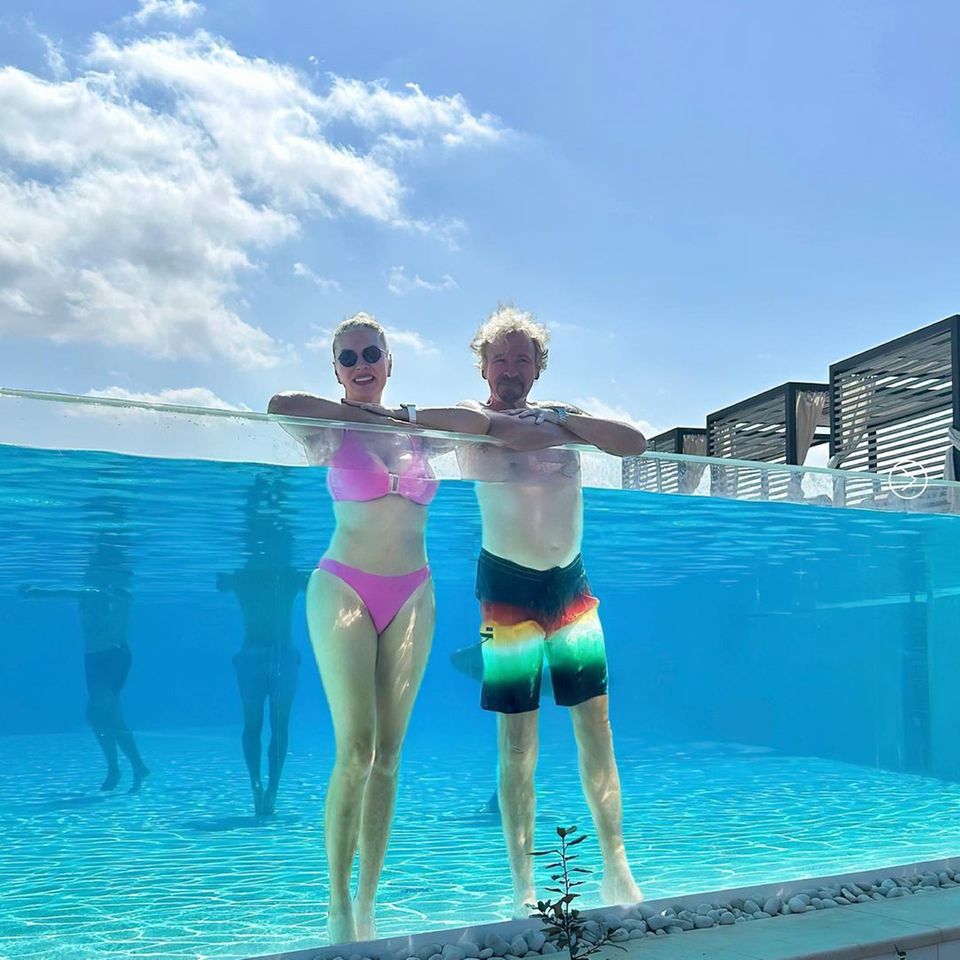 Karina Mroß und Thomas Gottschalk