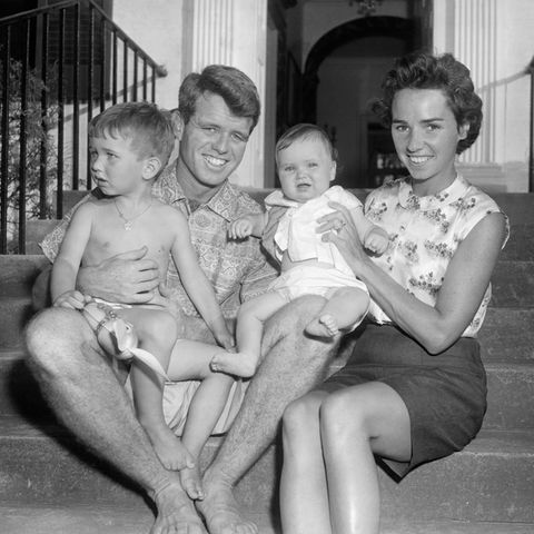 Robert F. Kennedy (†) und Ethel Kennedy mit zwei ihrer elf Kinder