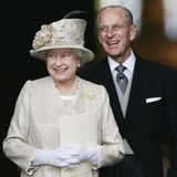 Prinz Philips fröhliche Art brauchte nicht nur Queen Elizabeth zum lächeln. Das Königspaar bei der Ankunft vor der St. Paul's Cathedral im Jahr 2006. 