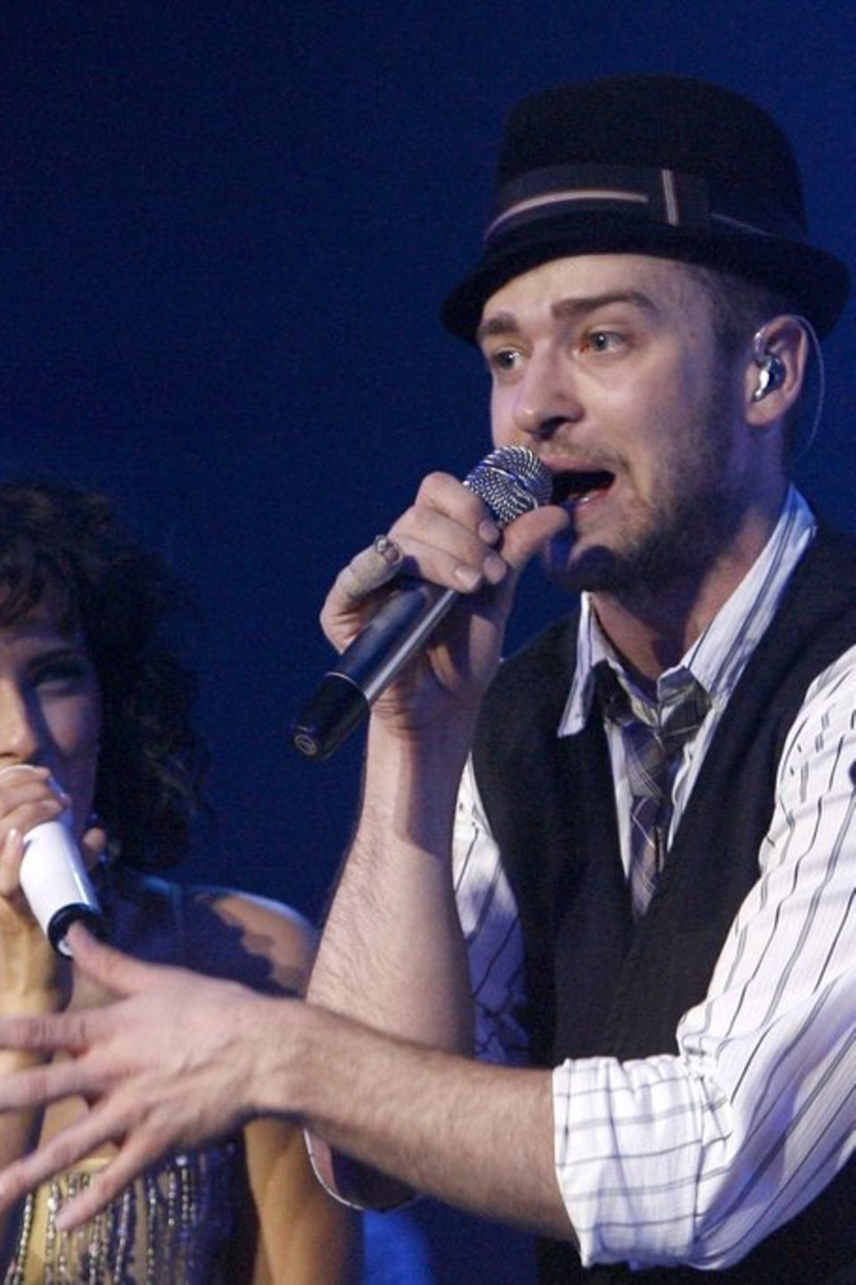 Nelly Furtado, Justin Timberlake und Timbaland (r.) haben mit "Give It to Me" Erfolge gefeiert.