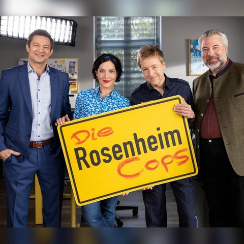 "Die Rosenheim-Cops" sind auch in der 23. Staffel (v.r.): Dieter Fischer, Max Müller, Marisa Burger und Igor Jeftić.