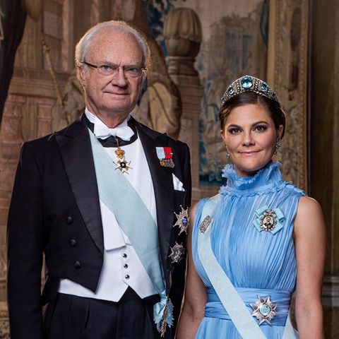 "ZDFroyal: Mein Vater, der König": König Carl Gustaf und Victoria von Schweden.