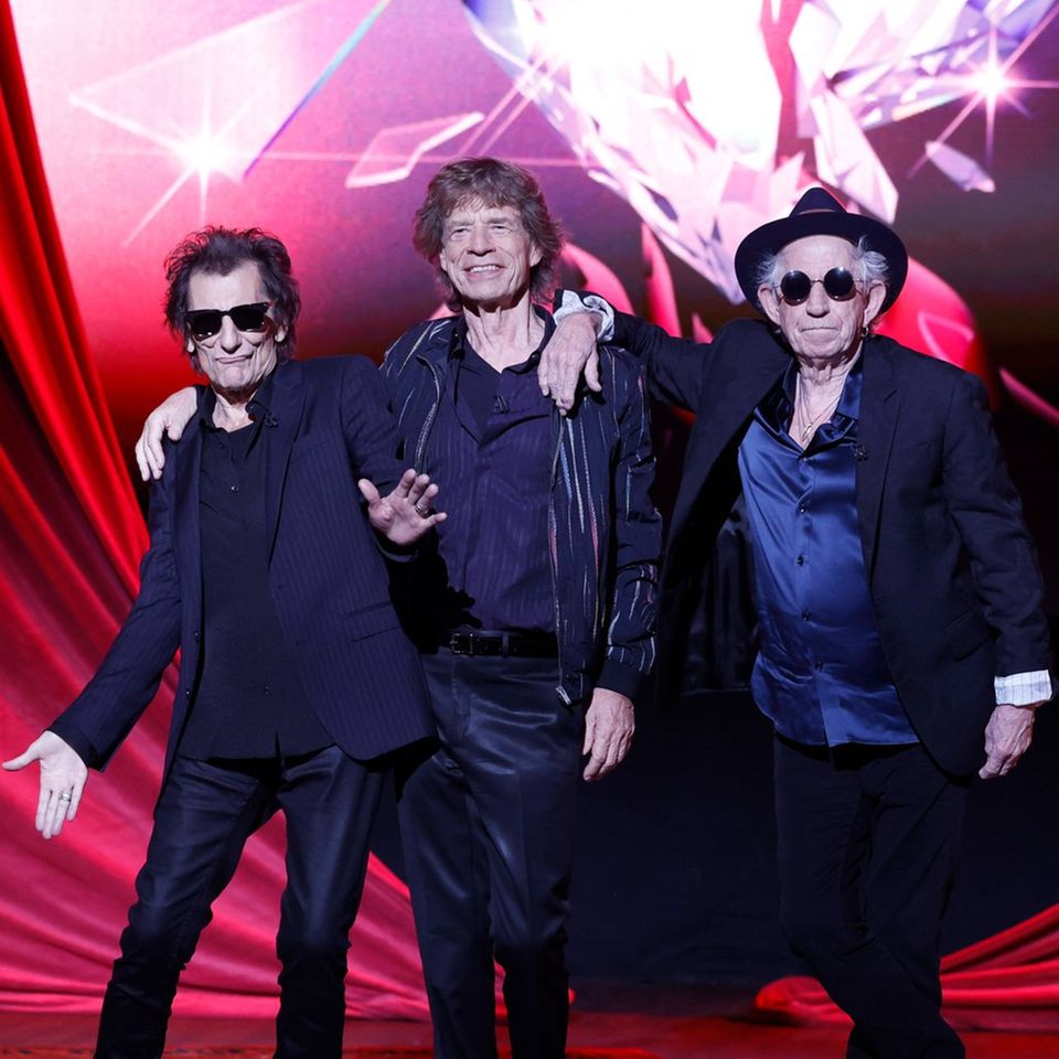 Die Rolling Stones rollen und rocken weiter: Ron Wood, Mick Jagger und Keith Richards (v.l.).