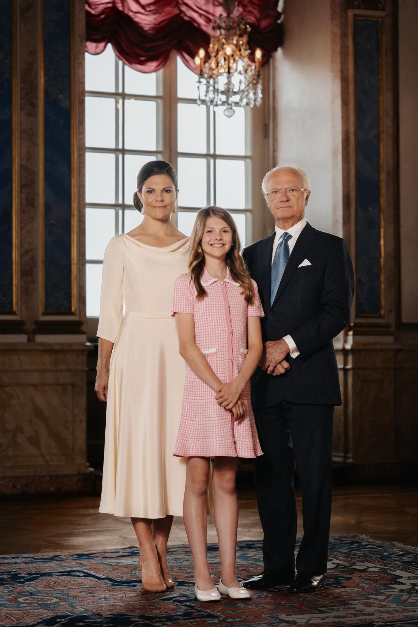 Kronprinzessin Victoria, Prinzessin Estelle und König Carl Gustaf