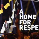 "Ein Zuhause für Respekt": Prinz Harry, Initator der Invictus Games, heißt alle Gäste der Eröffnungszeremonie in der Merkur Spiel-Arena in Düsseldorf ganz herzlich willkommen. 