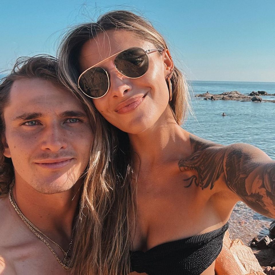 Urlaubsgrüße: Sophia Thomalla und Alexander Zverev