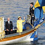 Nach der Kutschfahrt durch Stockholm steht eine Fahrt auf der Königlichen Barke "Vasaorden" auf dem Programm.
