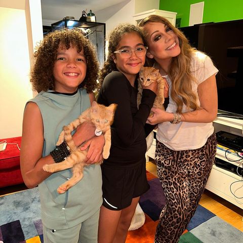 Cat Content: Mariah Carey mit ihren Kindern