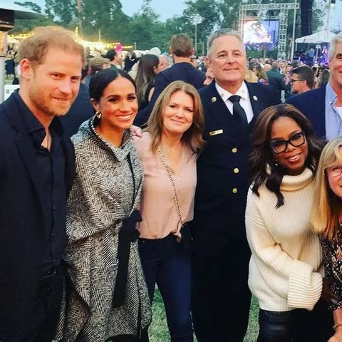 Prinz Harry + Herzogin Meghan + Oprah