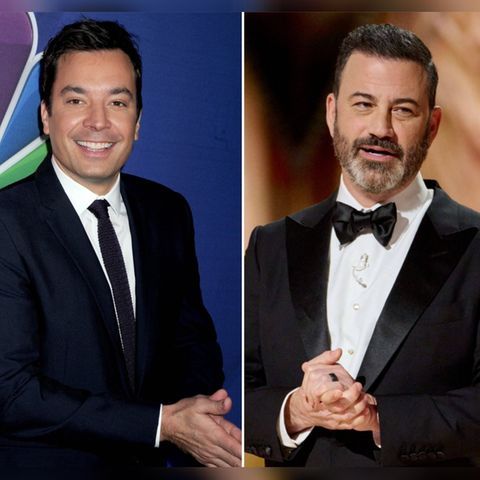 Jimmy Fallon (li.) und Jimmy Kimmel sind ab nächster Woche wieder im US-Fernsehen zu sehen.