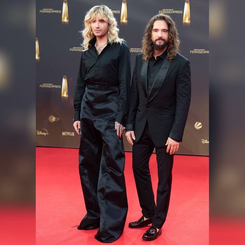 Bill (li.) und Tom Kaulitz beim "Deutschen Fernsehpreis".