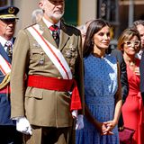 Stolze Eltern: König Felipe und Königin Letizia verfolgen das Zeremoniell mit feierlicher Miene.