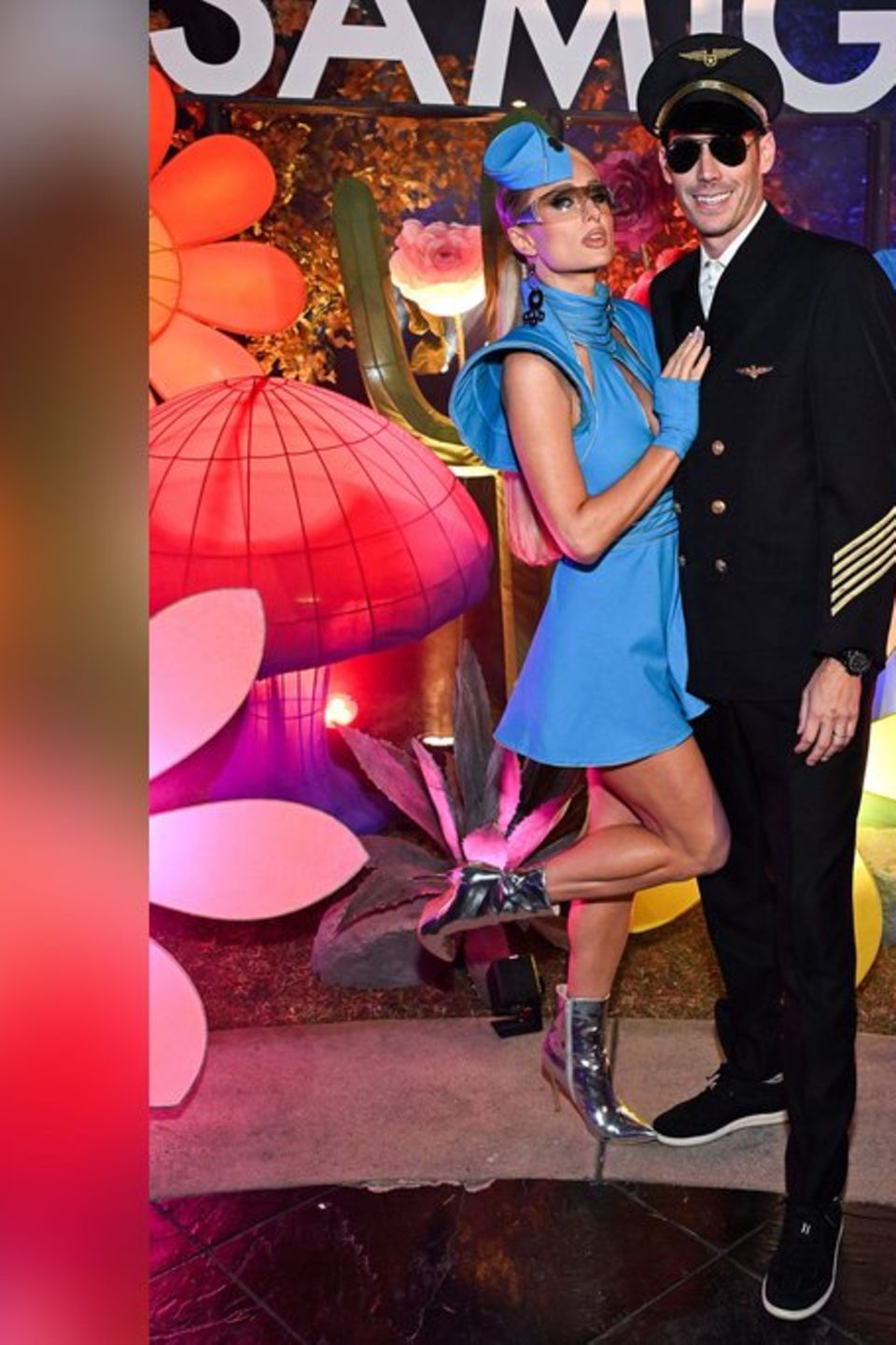 Paris Hilton und Ehemann Carter Reum auf der Casamigos Halloween Party.