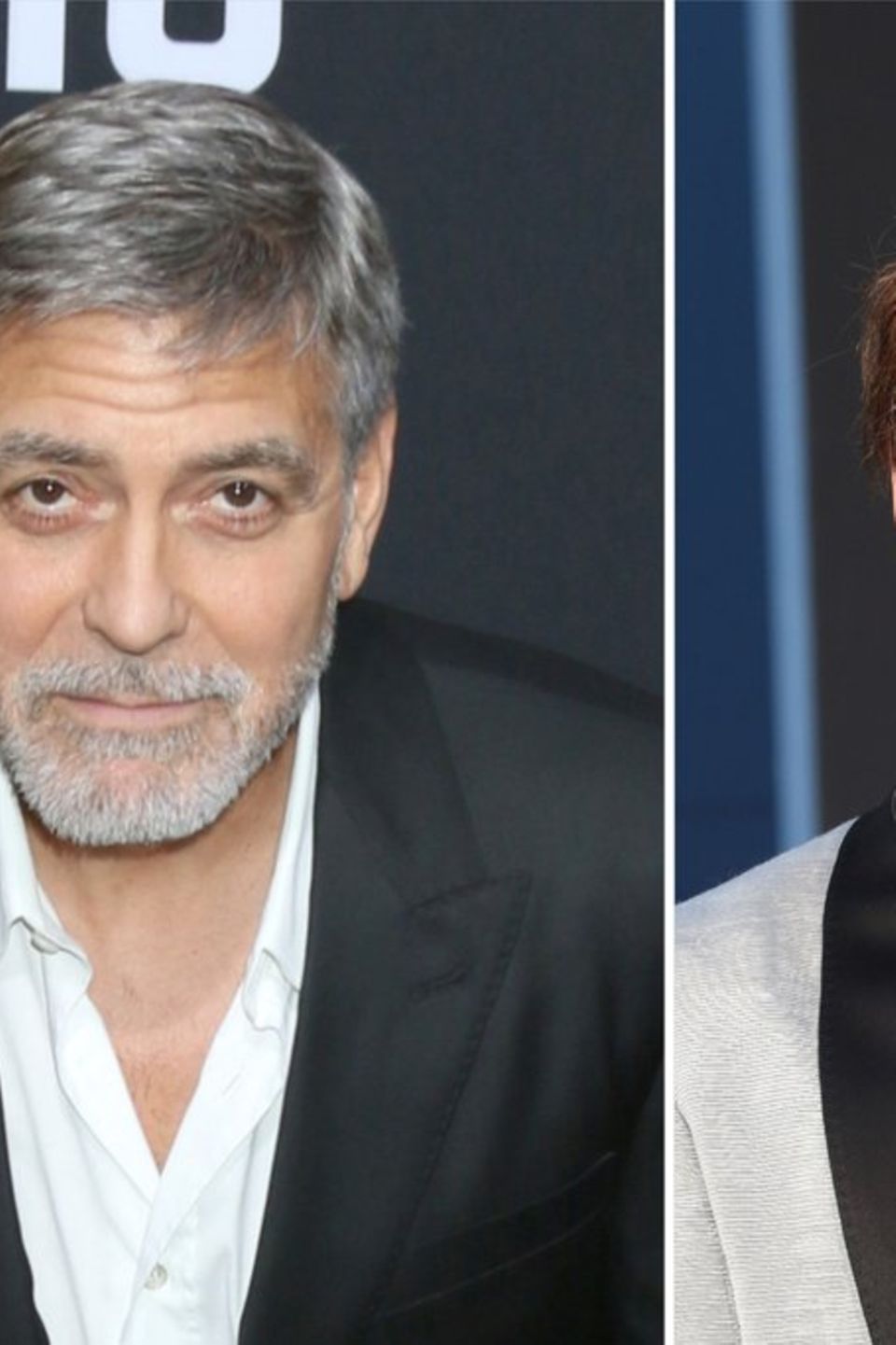 Sowohl George Clooney (l.) als auch Johnny Depp wirkten zu Beginn ihrer Karrieren in Horrorfilmen mit.