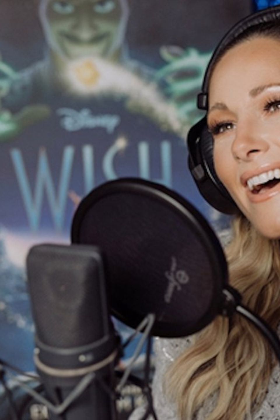 Helene Fischer bei den Aufnahmen ihres Songs für den Disney-Film "Wish".