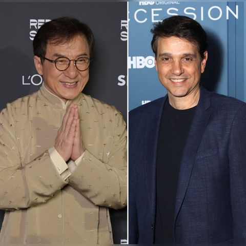 Jackie Chan und Ralph Macchio (r.) stehen gemeinsam für eine Kino-Fortsetzung von "Karate Kid" vor der Kamera.