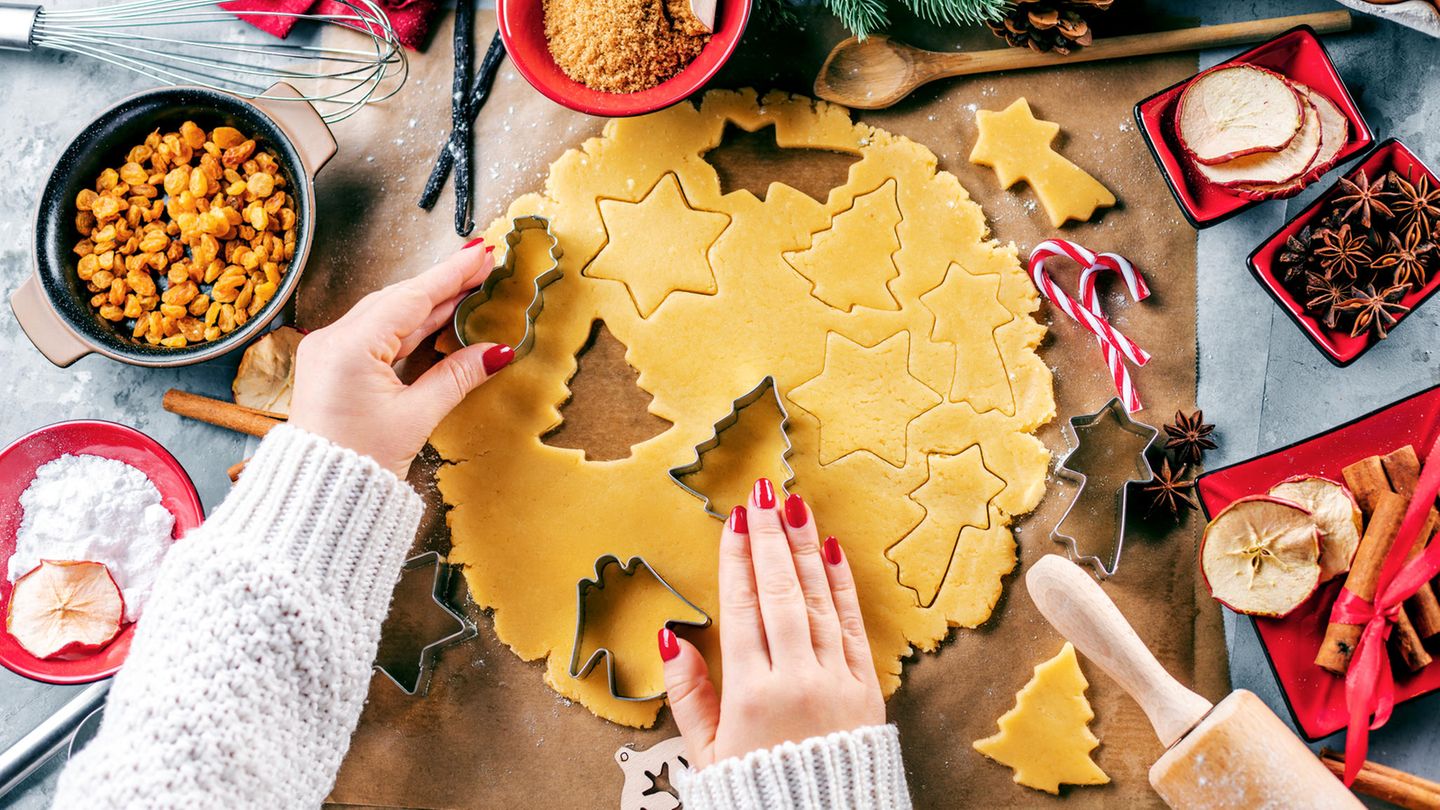 Rezept mit wenig Zucker: Saftige Zimt-Schmand-Kekse für die Weihnachtszeit