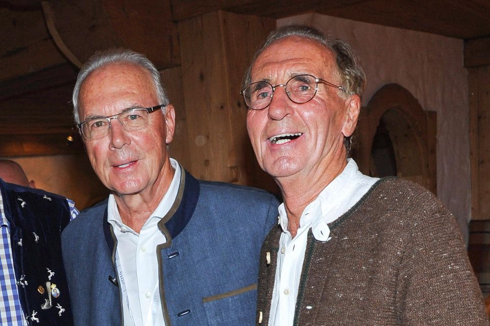 Franz Beckenbauer mit seinem Bruder Walter