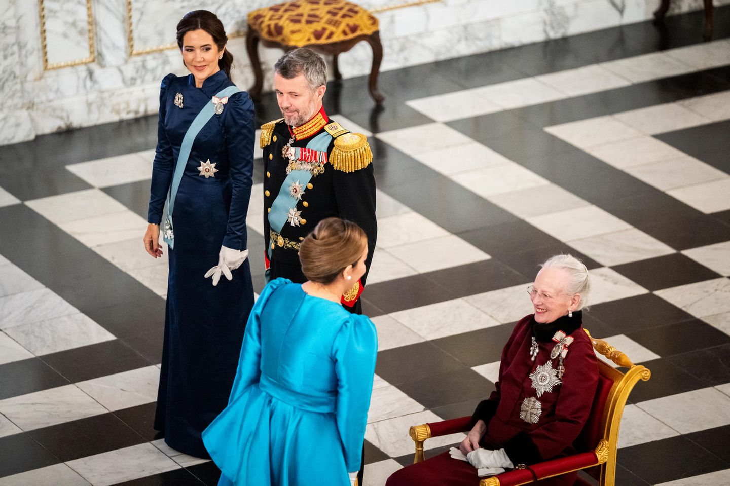 Prinzessin Mary, Prinz Frederik und Königin Margrethe