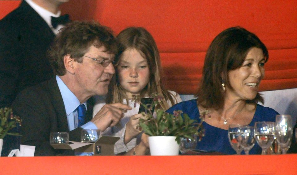 Prinz Ernst August, Prinzessin Alexandra und Prinzessin Caroline von Hannover im Juni 2008.