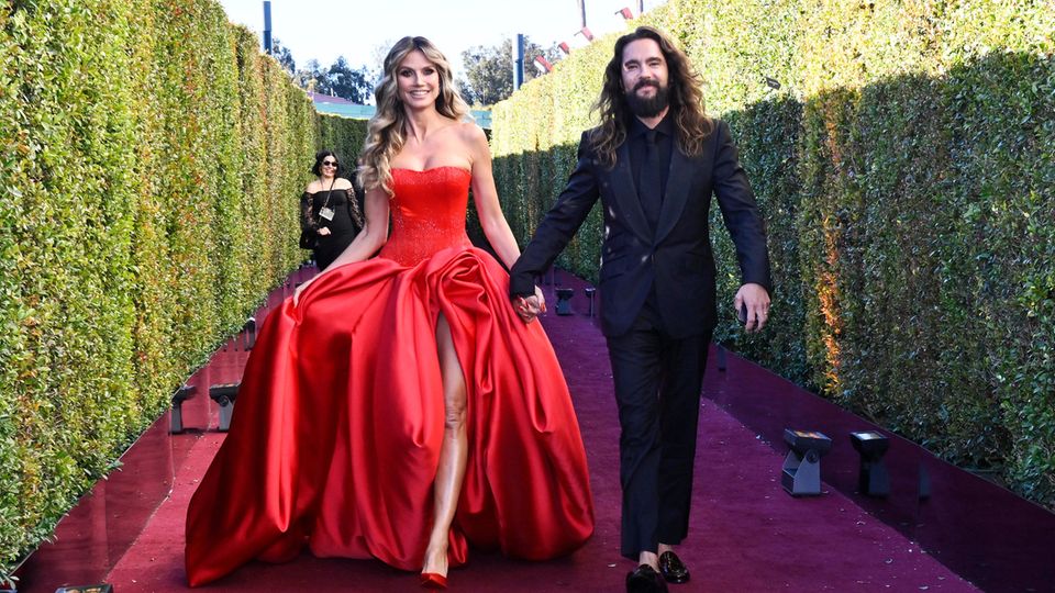 Heidi Klum + Tom Kaulitz Das KleidDilemma bei den Golden Globes GALA.de