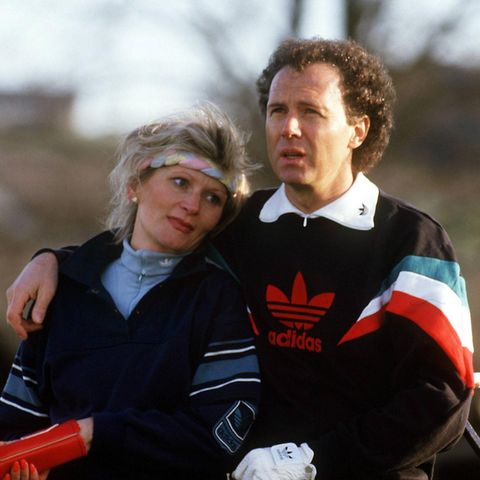 Diana Sandmann und Franz Beckenbauer (†) im Jahr 1985