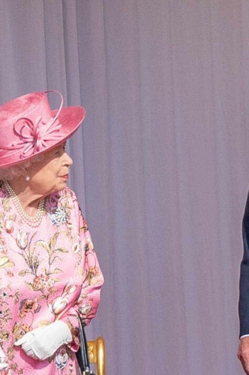 Die Queen mit US-Präsident Joe Biden 2021 in England.