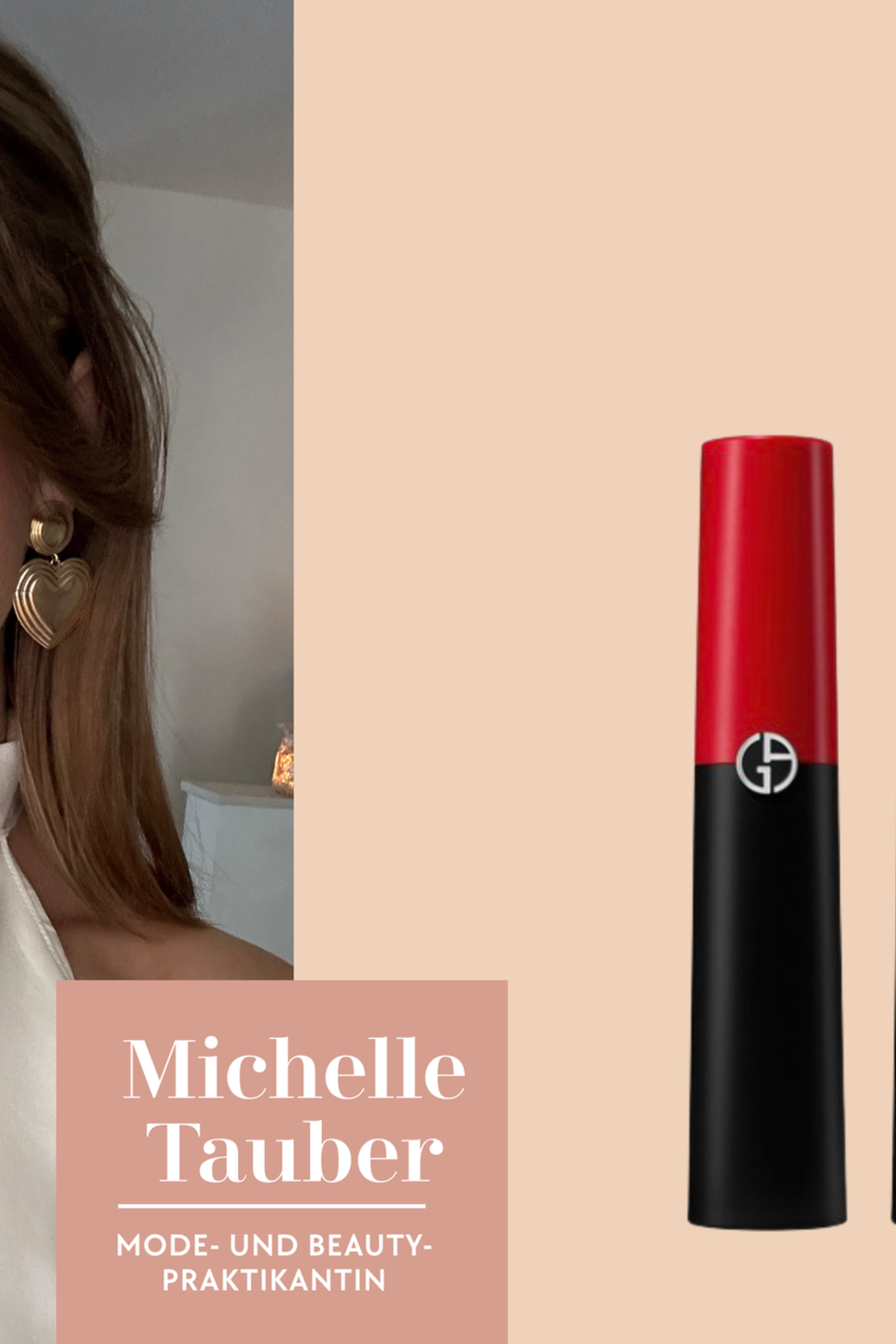 Praktikantin Michelle wagt sich zum neuen Jahr an rote Lippen und testet den "Lip Power Matte" von Armani Beauty. 