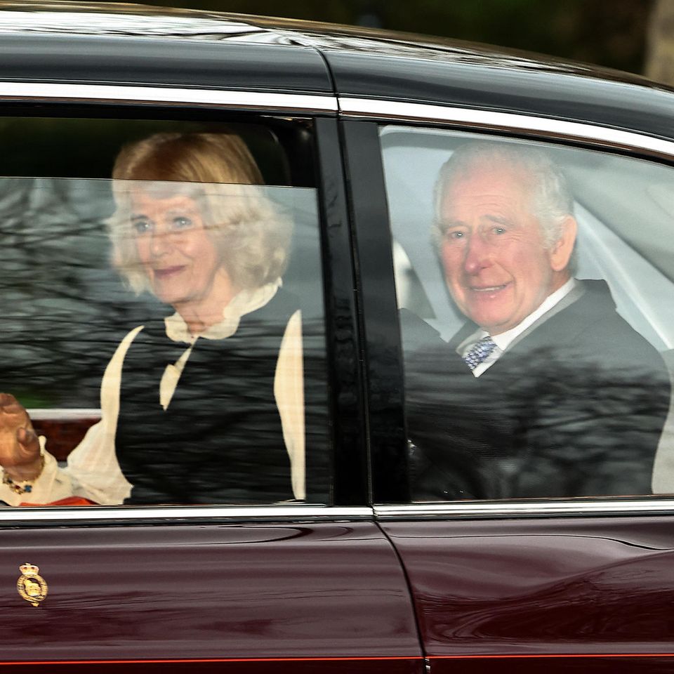 Königin Camilla und König Charles am 6. Februar 2024.