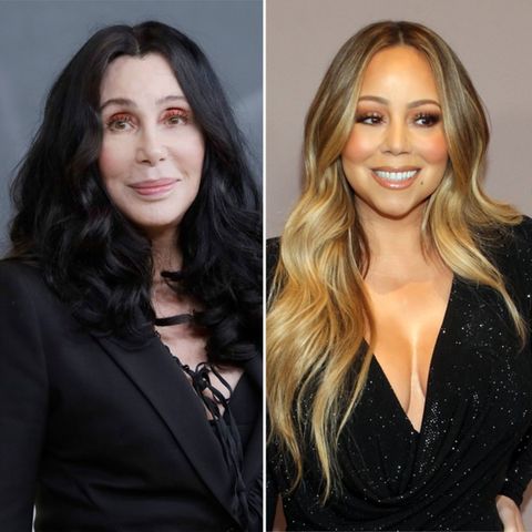 Cher (li.) und Mariah Carey haben 2024 die Chance, in die Rock & Roll Hall of Fame aufgenommen zu werden.