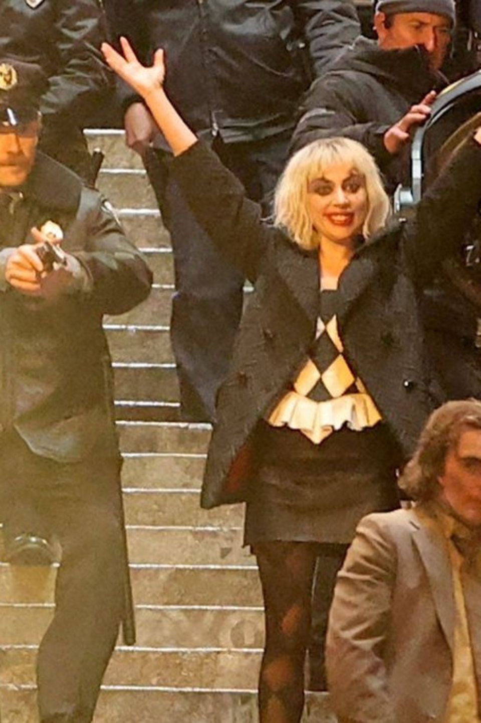 Joaquin Phoenix und Lady Gaga als Joker und Harley Quinn in "Joker: Folie á Deux".