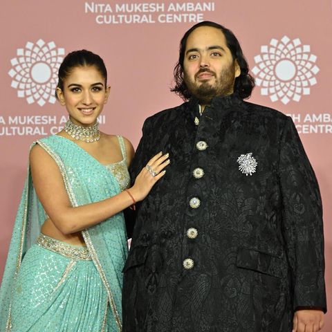 Anant Ambani und seine Verlobte Radhika Merchant 