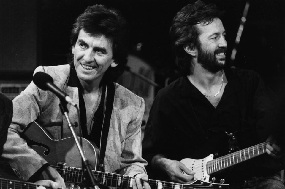 George Harrison und Eric Clapton