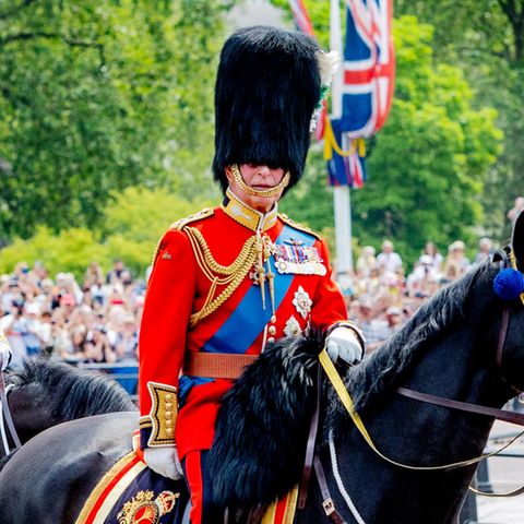 König Charles bei der "Trooping the Colour"-Parade 2023