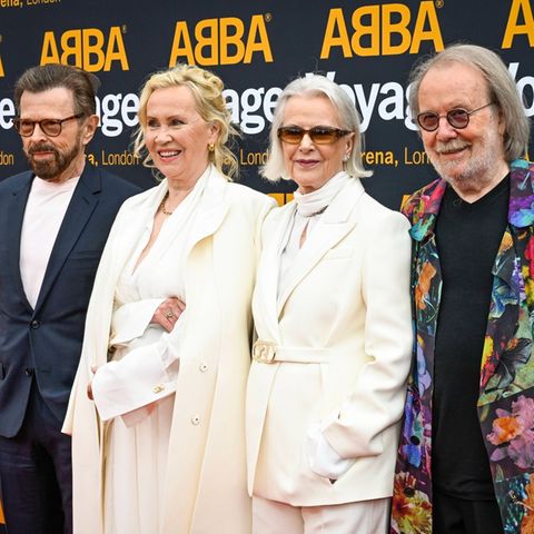 (v..n.r.): Björn Ulvaeus, Agnetha Fältskog, Anni-Frid Lyngstad und Benny Andersson aka ABBA.