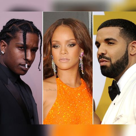 Rihanna war von 2009 bis 2016 in einer On-off-Beziehung mit Drake (r.). Heute ist sie mit A$AP Rocky (l.) liiert.