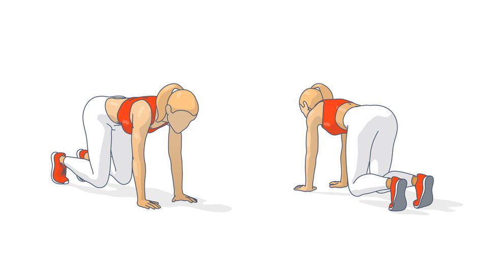  Das passiert, wenn Sie täglich eine Bear Plank üben